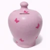 koumparas-butterflies-kliklis.gr-kou017-pink Κεραμικός Κουμπαράς με Πεταλούδες – Χειροποίητος