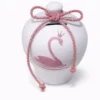 koumparas-girl-boy-kliklis.gr-kou015-swan Κεραμικός Κουμπαράς “Soft Pink” – Χειροποίητος με Ροζ Λεπτομέρειες