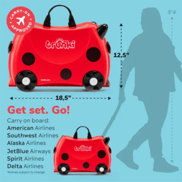 Παιδική Βαλίτσα Ride-On Harley the Ladybird – Trunki