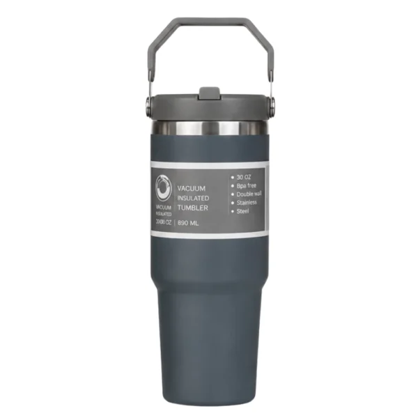 Ανοξείδωτο Ποτήρι Θερμός με Καλαμάκι 900ml – Διάφορα Χρώματα