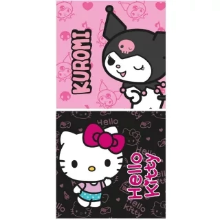 Παιδική Πετσέτα Θαλάσσης Microfiber Sanrio Hello Kitty & Kuromi Fast Dry 70x140cm