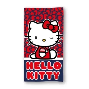Παιδική Πετσέτα Θαλάσσης Microfiber Hello Kitty Hearts Fast Dry 70x140cm